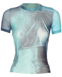 Jean Paul Gaultier - Mesh Baby T-Shirt Water Print - Lyst