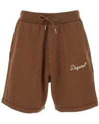 DSquared² - Pants With Drawstring Waist And Logo Lettering On The Front - Lyst