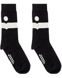 Isabel Marant - Nesson Mid-Length Socks With Logo - Lyst