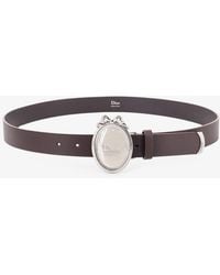 Dior - Dior Dior Medaillon Leather Belt - Lyst