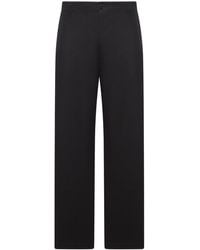 Gucci - Cotton Twill Trousers With Web Detail - Lyst