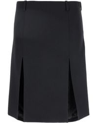 The Attico - Wool Skirt - Lyst