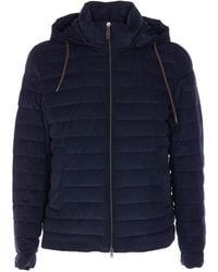 Herno - Hooded Short Down Jacket - Lyst