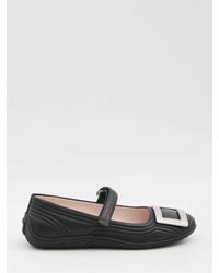 Roger Vivier - Viv Low Mary Jane Ballerinas - Lyst