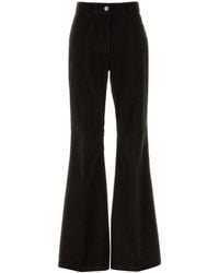 Ferragamo - Salvatore Dark Corduroy Flared Pant - Lyst