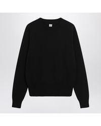 TOTEME - Cotton Crew Neck Jumper - Lyst