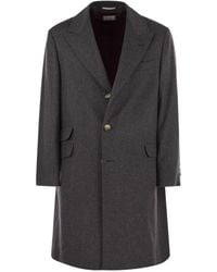 Brunello Cucinelli - Wool And Cashmere Coat - Lyst