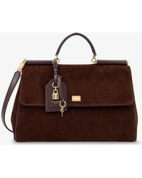 Dolce & Gabbana - My Sicily Suede Shoulder Bag - Lyst
