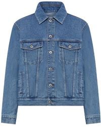 Loewe - Denim Jacket With Anagram - Lyst