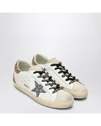 Golden Goose - Super-star Glittered Sneakers - Lyst