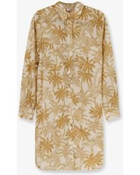 Eres - Long Panama Cotton Shirt With Printed Pattern - Lyst
