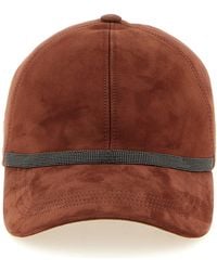 Brunello Cucinelli - Lamb Leather Cap (Baseball Hat) - Lyst