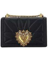 Dolce & Gabbana - Dolce & Gabbana Medium Devotion Nappa Shoulder Bag - Lyst