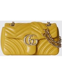 Gucci - Small Gg Marmont Chevron-Quilted Shoulder Bag - Lyst