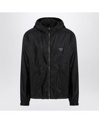 トップス 04ss archive prada full zip parka Vintage PRADA Jacket Authentic Women's Size 44 Navy Blue