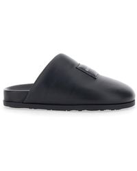 Givenchy - Mules With Asymmetrical Design And Padded Leather Logo - Lyst
