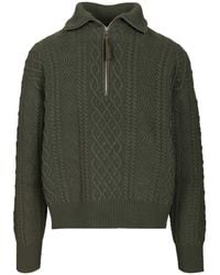 Loewe - Zip-Up Sweater - Lyst