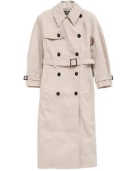 Jacquemus - Double-Breasted Trench Coat With Belt - Lyst