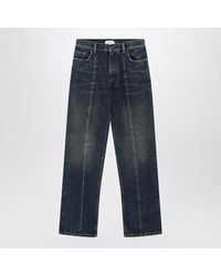 Versace - Straight-Leg Stonewashed Cotton Denim Jeans - Lyst