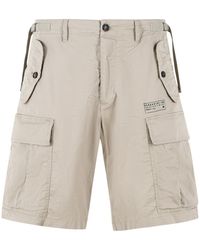 DSquared² - Cotton Cargo Bermuda Shorts - Lyst