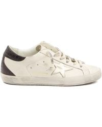 Golden Goose - Super-Star Crocodile-Effect Sneakers - Lyst