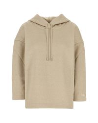 Max Mara Plava Polyamide Blend Sweatshirt in Natural | Lyst