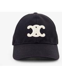 Celine - Triomphe Cotton Baseball Hat - Lyst