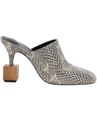 Jacquemus - 'Les Bisou' Mules With Snakeskin Effect And High Heel - Lyst