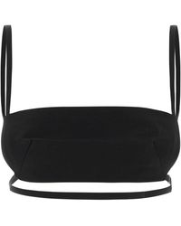 Jil Sander - Wool Blend Crop Top - Lyst