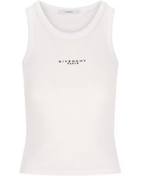 Givenchy - Paris Cotton Tank Top - Lyst