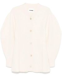 Jil Sander - Long Sleeves V-Neck Long Cardigan - Lyst