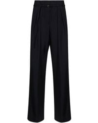 Dries Van Noten - Wool Peacha Belted Trousers - Lyst
