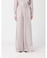 Max Mara - Paisley Silk Trousers - Lyst