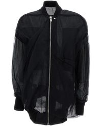 Rick Owens - Jacket With Tulle Design - Lyst