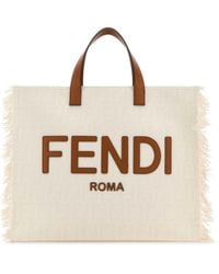 Fendi - Borsa A Mano Frayed-Edge - Lyst