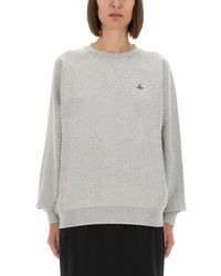 Vivienne Westwood - Raglan Sleeve Cotton Sweatshirt - Lyst