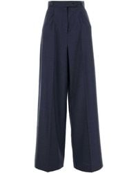 Givenchy - Wool Palazzo Pant - Lyst