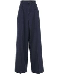 Givenchy - Wool Palazzo Pant - Lyst