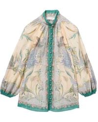 Zimmermann - Indra Printed Blouse - Lyst
