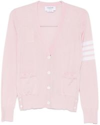 Thom Browne - Striped Sweater With Pockets - Lyst