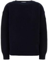 Chloé - Dark Wool Blend Sweater - Lyst