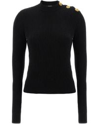 Balmain - Ribbed Sweater - Lyst