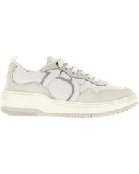Ferragamo - Gancini Leather Sneakers - Lyst