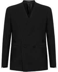 Tagliatore - Stretch Virgin Wool Blend Cannes Double-Breasted Blazer - Lyst