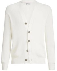 Brunello Cucinelli - V Neck Cardigan - Lyst