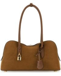 Stella McCartney - Camel Suede Alter Mat Ryder Shoulder Bag - Lyst