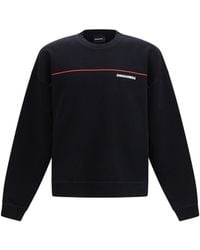 DSquared² - Cotton Crew Neck Sweatshirt With Logo Print - Lyst