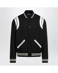 Saint Laurent - Wool Bomber Jacket - Lyst