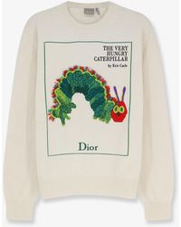 Dior - Dior Cotton And Wool Sweater With Book Cover Embroidery - Lyst