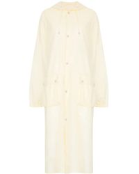 Maison Margiela - Rubberized Cotton Caban Coat - Lyst
